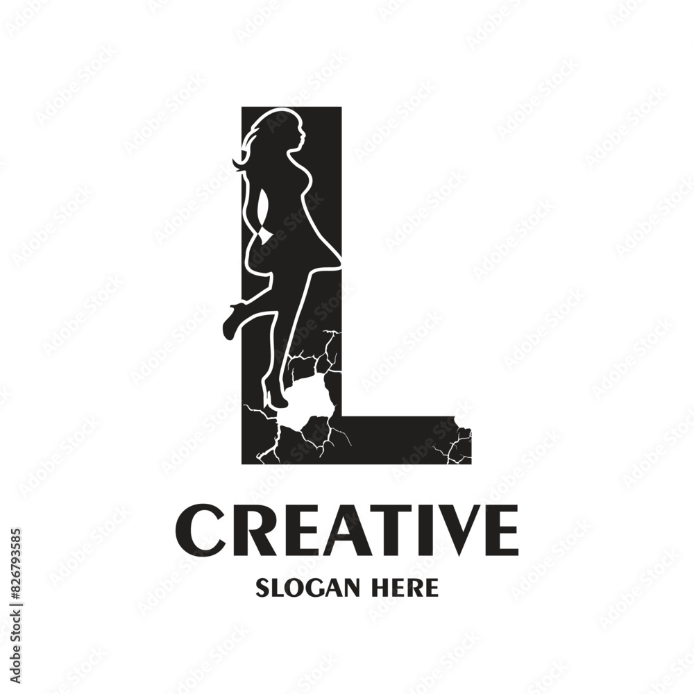 Letter logo design simple concept Premium Vector