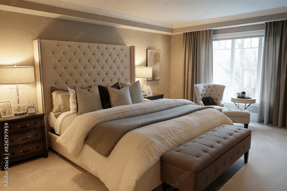 The room interior has a minimalist and modern design The room interior has a minimalist and modern design