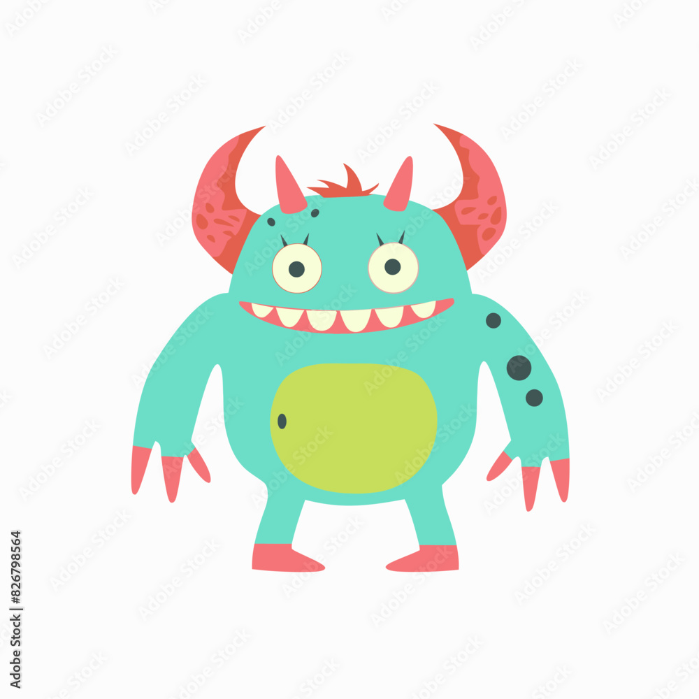 Cartoon cute monster Cartoon cute monster