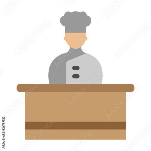 Cooking Show Flat Icon Design