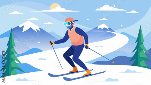 Whether youre a seasoned crosscountry skier or trying it for the first time the VR simulator offers a safe and accessible way to experience the sport. Vector illustration