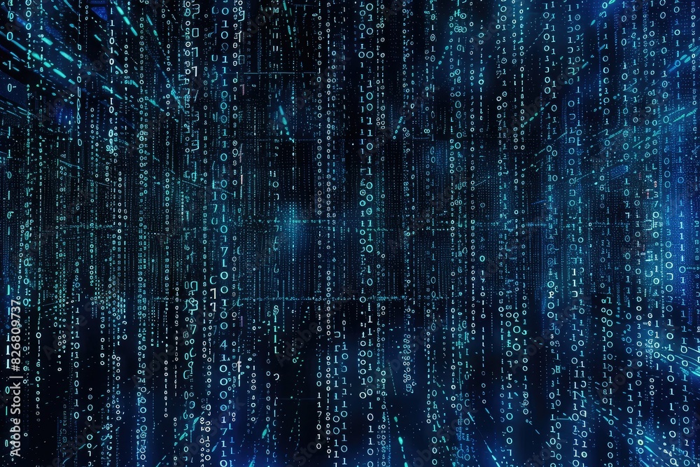 Matrix of numbers representing big data Matrix of numbers representing big data