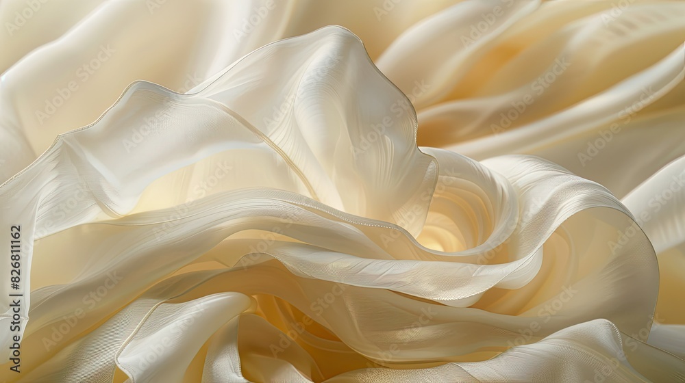Obraz premium Soft silk textures in serene elegance