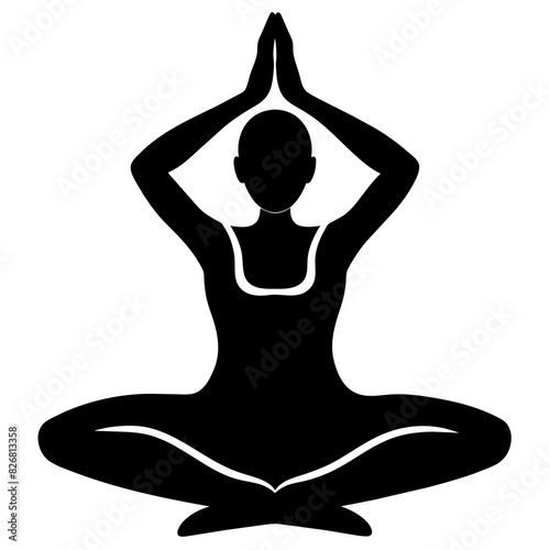 yoga-poses vector illustration  photo