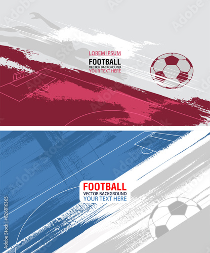 set Football or soccer abstract background., Football or soccer abstract background, suitable for your project: website, poster, display, banner, brosur, templates,and more. 