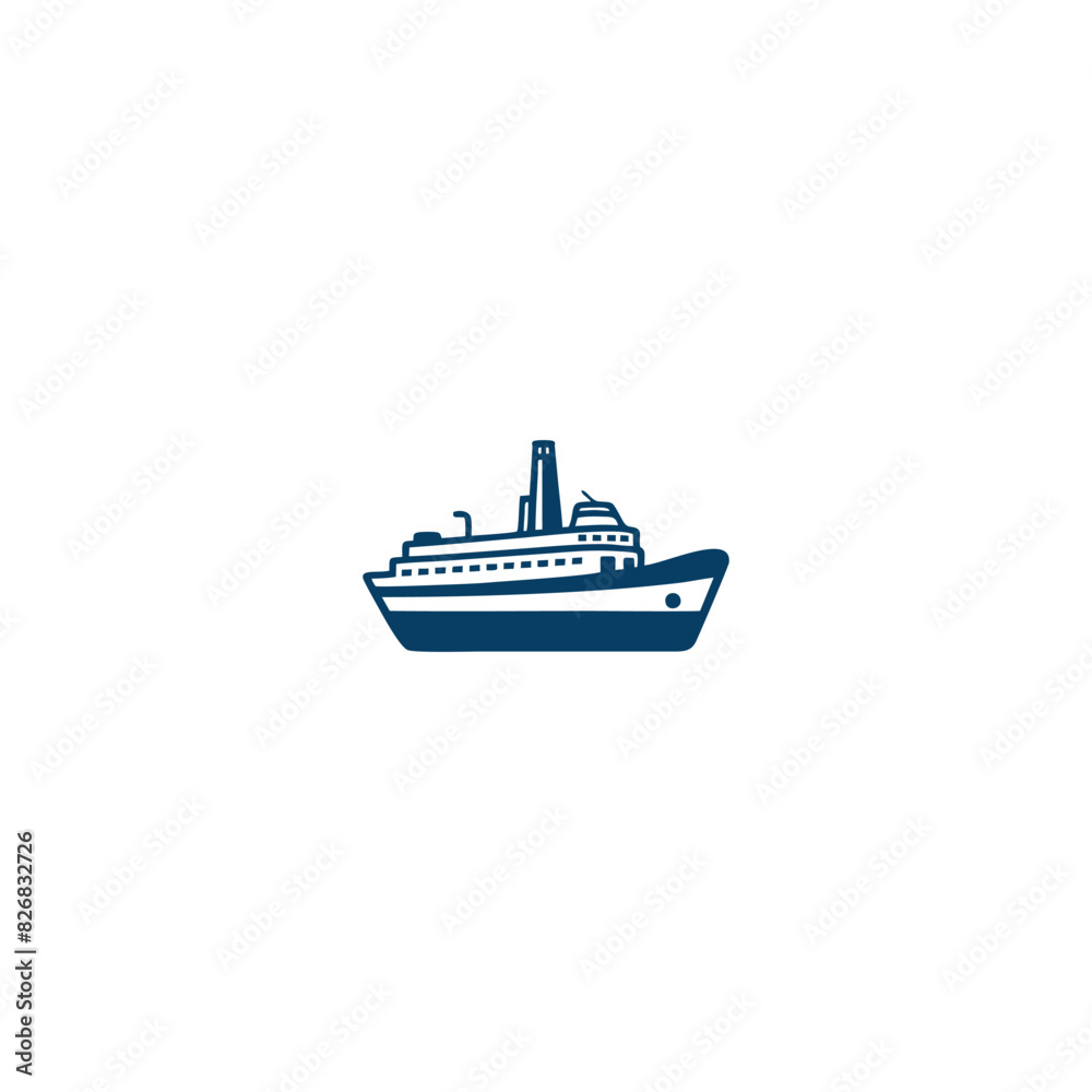 logo or symbol of a cruise ship sailing in the middle of the ocean logo or symbol of a cruise ship sailing in the middle of the ocean