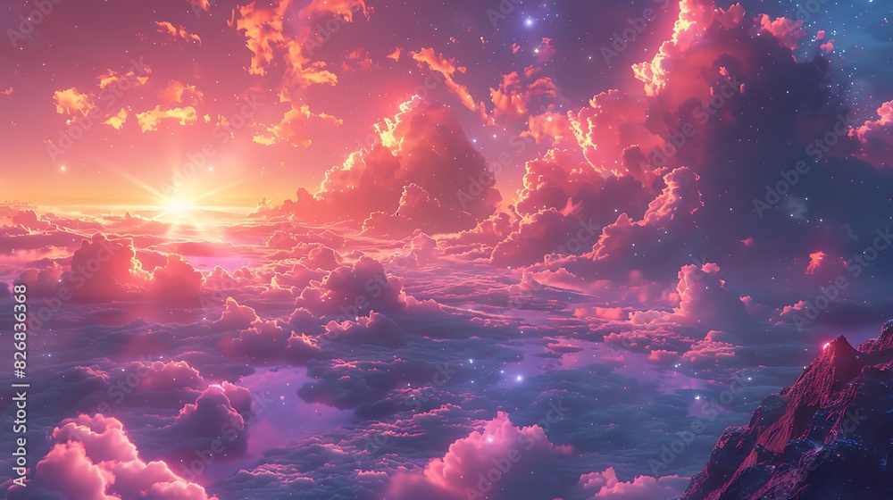 gaseous alien lifeform with energy manipulation abilities on a planet with thick colorful atmospheres and floating land masses gaseous alien lifeform with energy manipulation abilities on a planet with thick colorful atmospheres and floating land masses