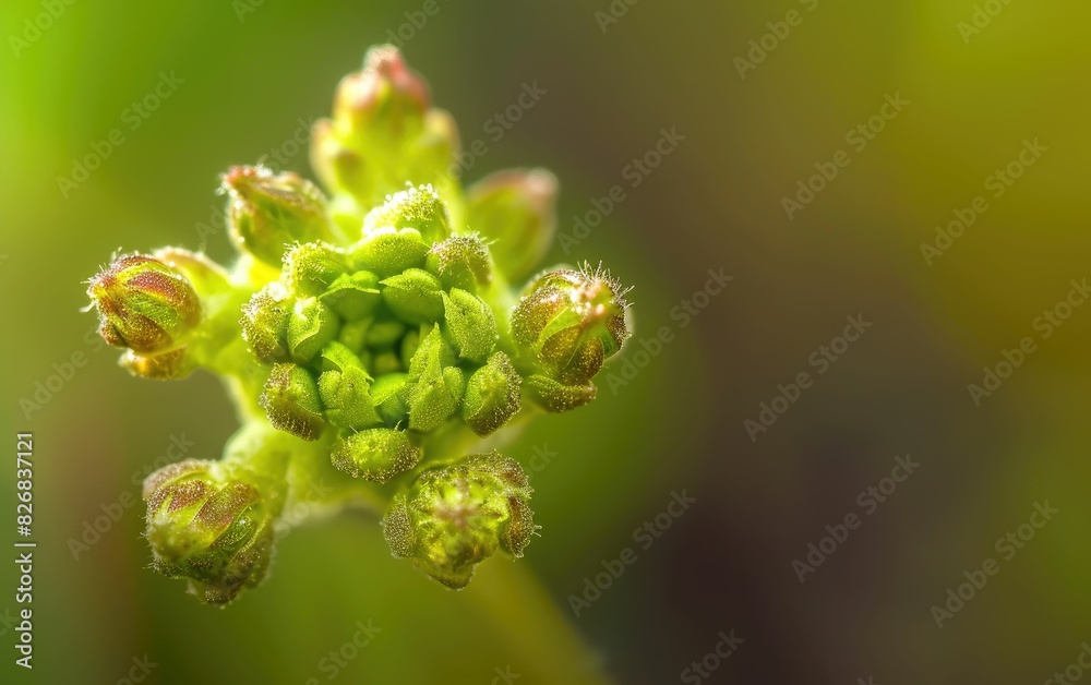 Fototapeta premium Budding nature s beauty in sunlight