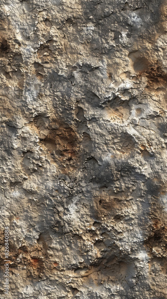Macro shot highlighting the worn, irregular appearance of a rock with numerous cracks, pits, and openings. Imperfect, natural form Macro shot highlighting the worn, irregular appearance of a rock with numerous cracks, pits, and openings. Imperfect, natural form