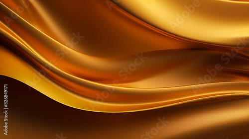 Luxurious golden fluid abstract background