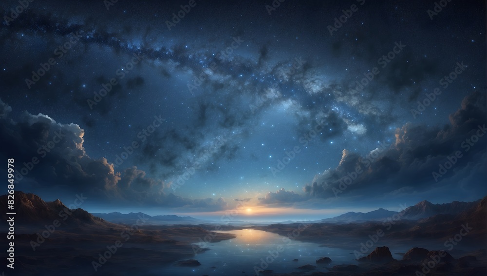 The vast canvas of the night sky, a single star beckons with untold tales ai_generated The vast canvas of the night sky, a single star beckons with untold tales ai_generated