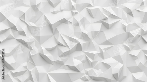 White polygon textured background.