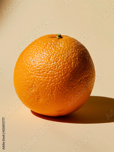 Bold Simplicity: The Isolated Orange photo