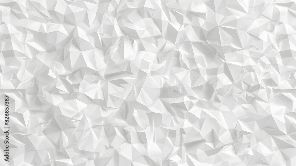 White polygon textured background.