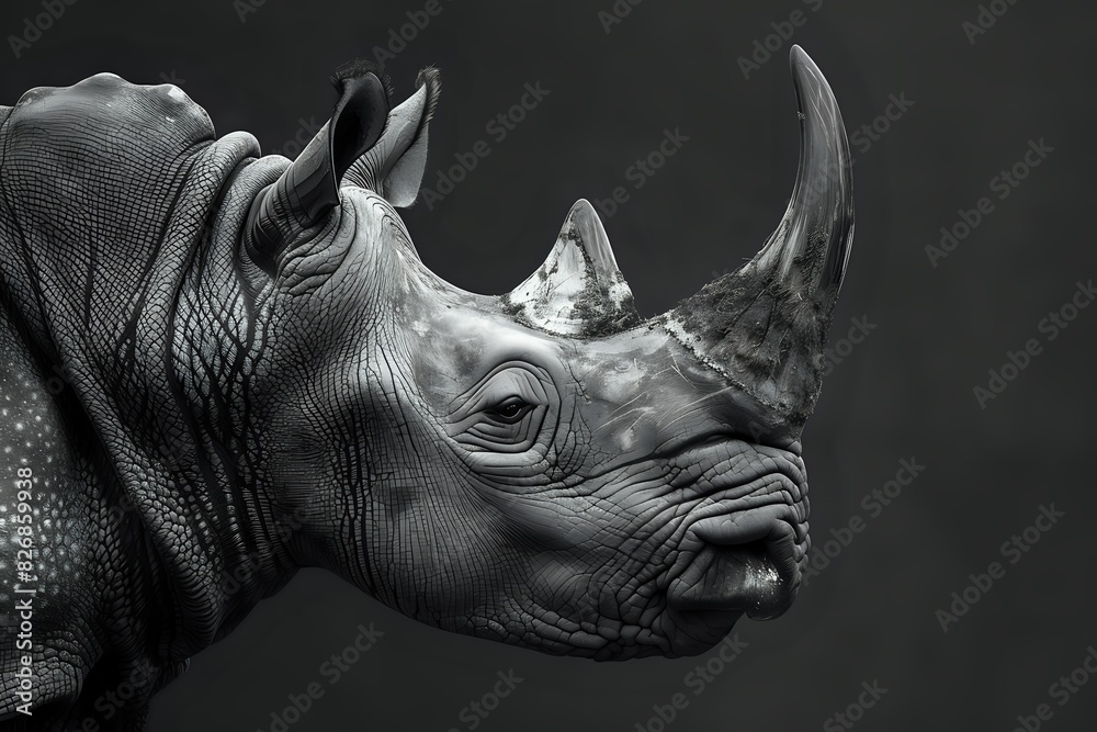 Obraz premium A Rhinoceros Portrait