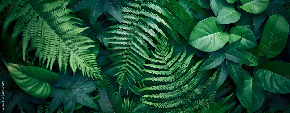 Lush Tropical Foliage Background Lush Tropical Foliage Background