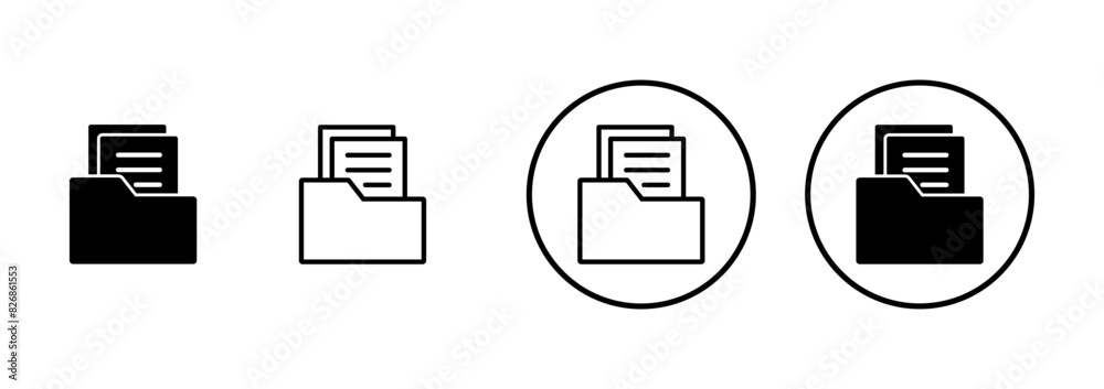 Folder Icon vector isolated on white background. Folder and documents Icon. icon archive Folder Icon vector isolated on white background. Folder and documents Icon. icon archive