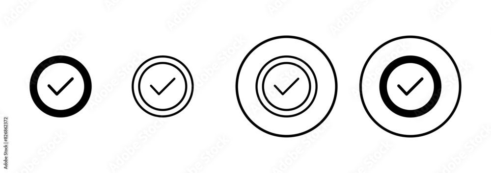 Approved icon vector isolated on white background. Certified Medal Icon vector. check mark Approved icon vector isolated on white background. Certified Medal Icon vector. check mark