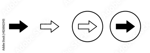 Arrow icon vector isolated on white background. Arrow symbol. Arrow vector icon