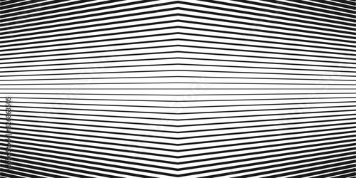 horizontal line from thin to thick.  parallel lines pattern on abstract backgdrop with wide on center illustration. black and white striped background