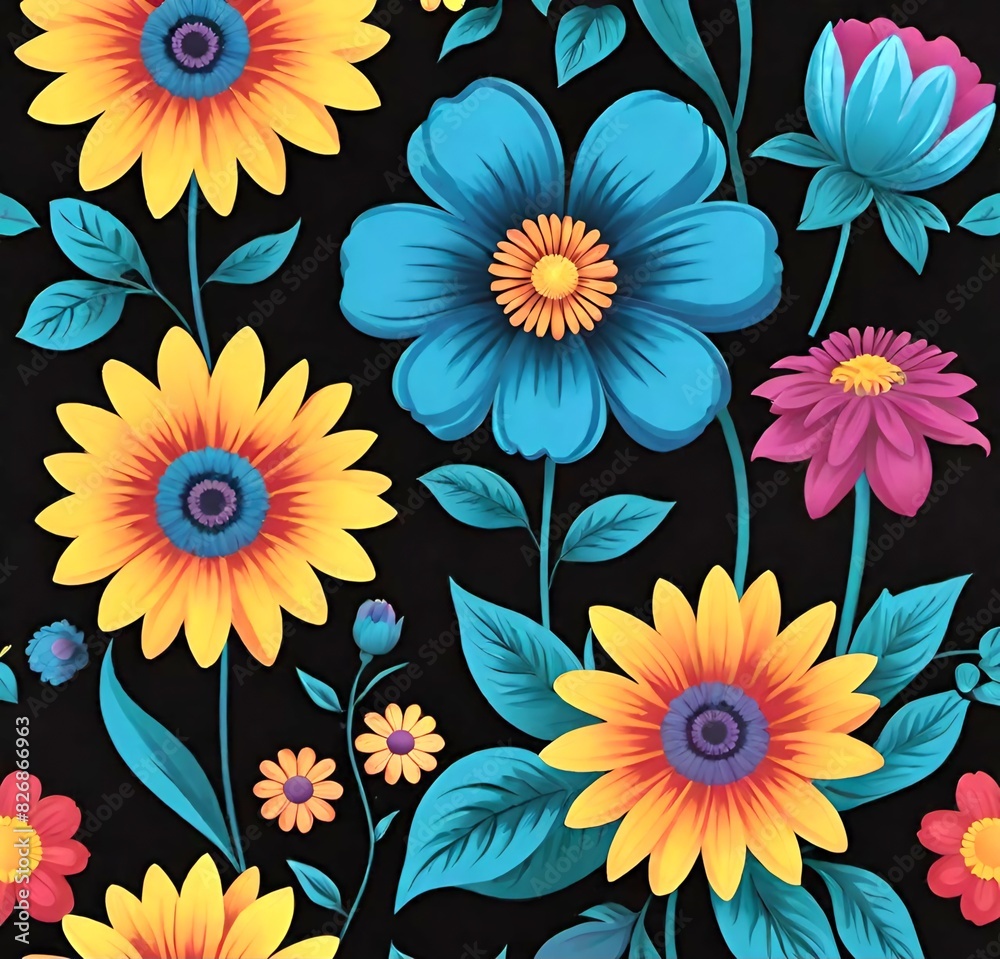 seamless floral pattern, seamless, vector, flowers, nature, design, illustration, spring, wallpaper, decoration, summer, pink, art, plant, color, daisy, texture, set, colorful, blossom, bloom seamless floral pattern, seamless, vector, flowers, nature, design, illustration, spring, wallpaper, decoration, summer, pink, art, plant, color, daisy, texture, set, colorful, blossom, bloom