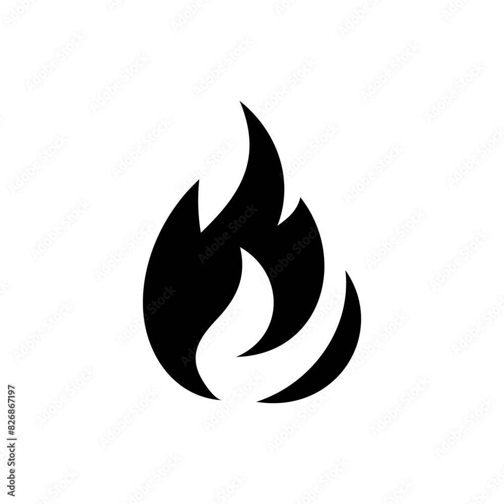 Vector silhouette graphic fireball flames dangerous combustion Vector silhouette graphic fireball flames dangerous combustion