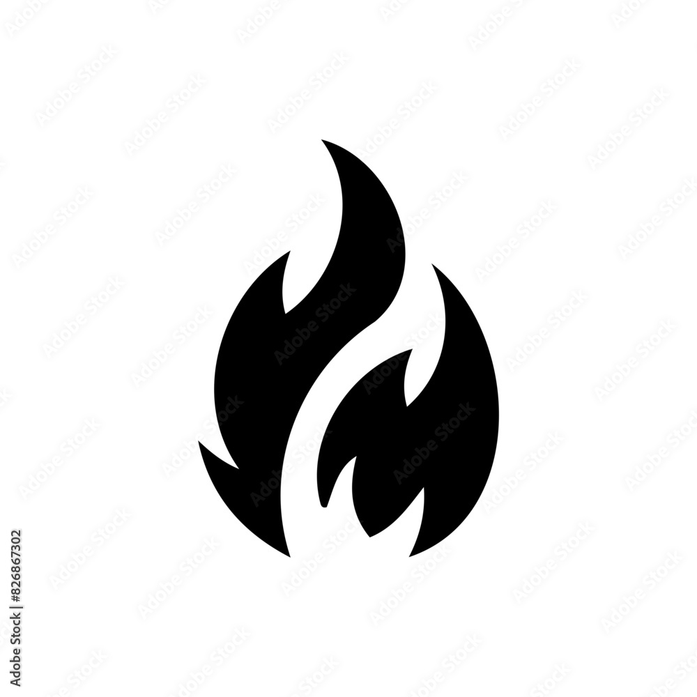 Vector silhouette graphic fireball flames dangerous combustion Vector silhouette graphic fireball flames dangerous combustion