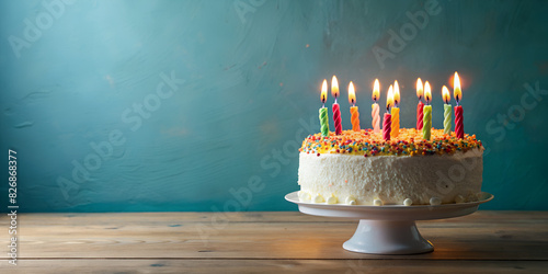 birtday cake blank background