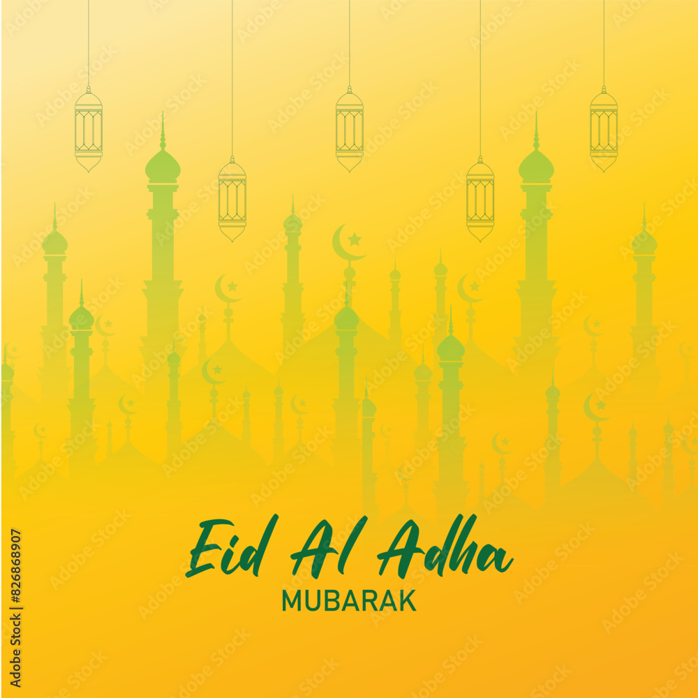 Eid Al Adha Greeting template, Eid Mubarak, Islamic Design for Eid al-Adha Eid Al Adha Greeting template, Eid Mubarak, Islamic Design for Eid al-Adha