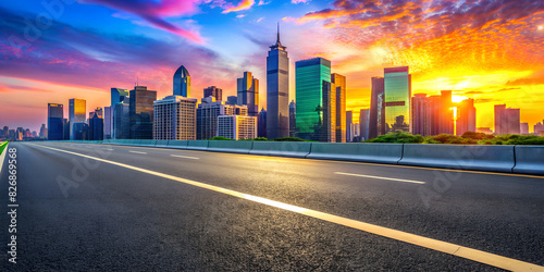 modern building highway asphalt