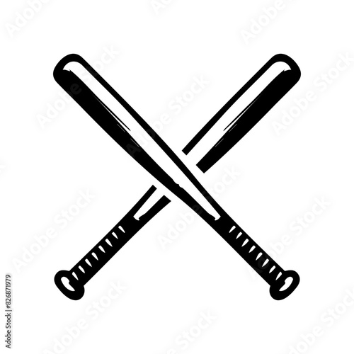 Baseball bat silhouette design vector Elements for baseball