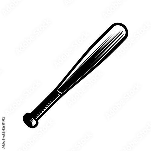 Baseball bat silhouette design vector Elements for baseball
