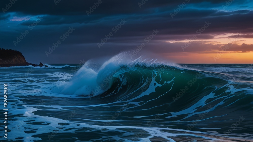 Amazing natural scenery of ocean waves Amazing natural scenery of ocean waves