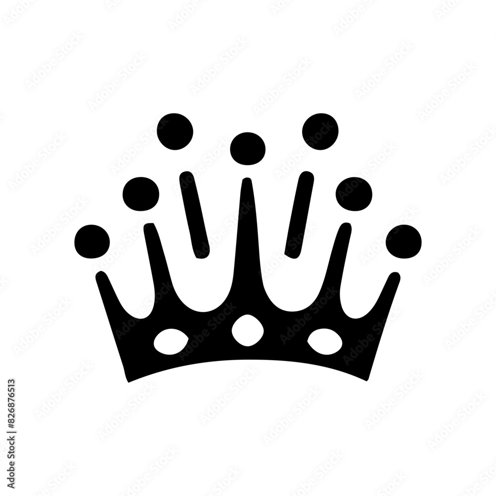 Simple king and queen crown design vector Gives a premium feel Stock ...