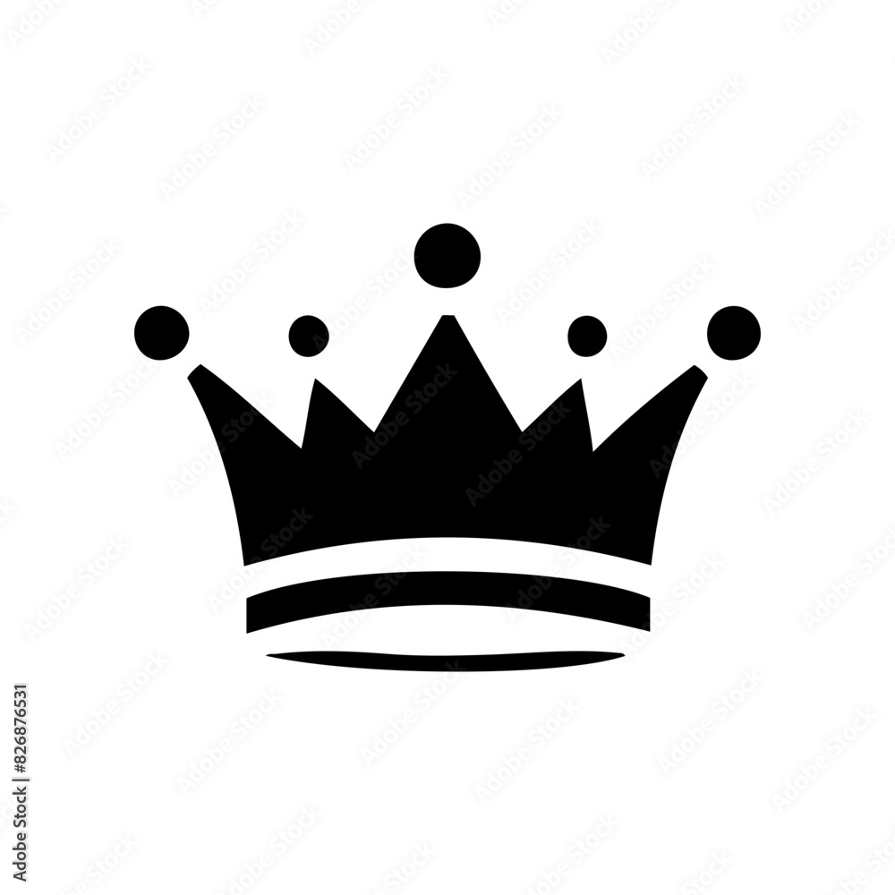 Simple king and queen crown design vector Gives a premium feel Stock ...