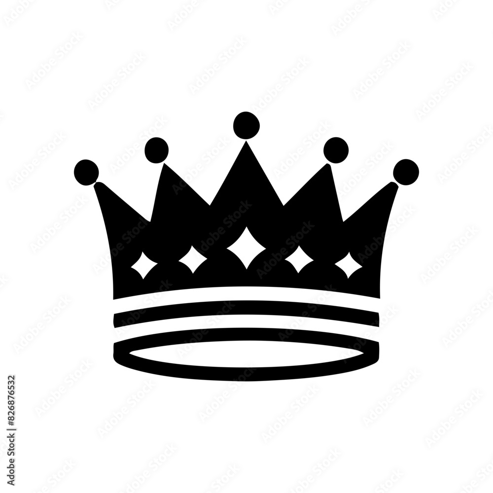 Simple king and queen crown design vector Gives a premium feel Simple king and queen crown design vector Gives a premium feel