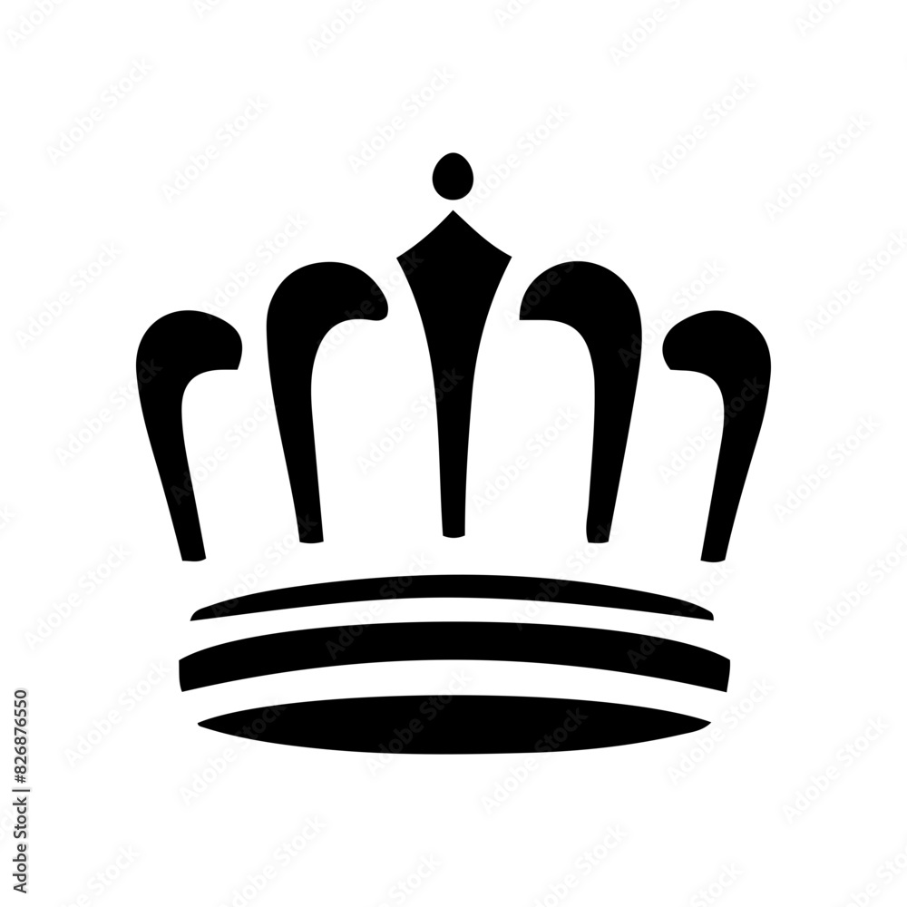 Simple king and queen crown design vector Gives a premium feel Stock ...