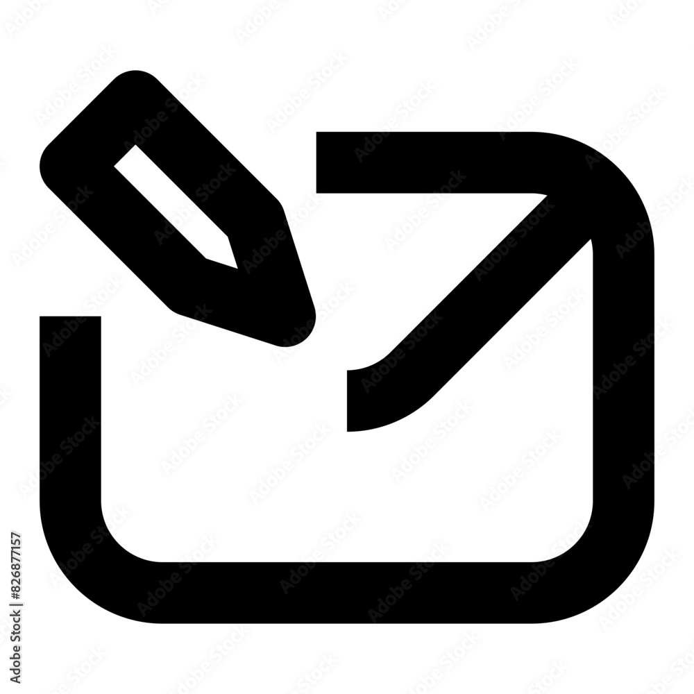 envelope edit line icon for user interface envelope edit line icon for user interface