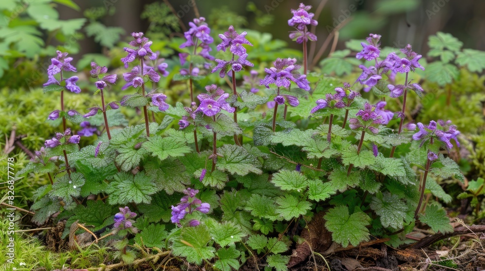 Common henbit also known as greater henbit is a type of Lamium that originates from Europe Asia and northern Africa Common henbit also known as greater henbit is a type of Lamium that originates from Europe Asia and northern Africa