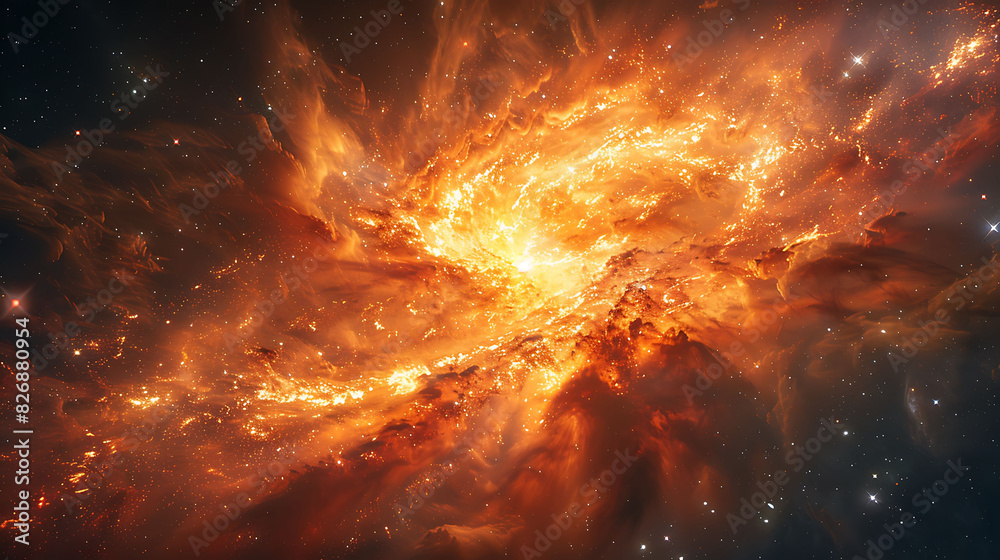 Prompt supernova explosion sending shockwaves through nearby celestial objects Prompt supernova explosion sending shockwaves through nearby celestial objects