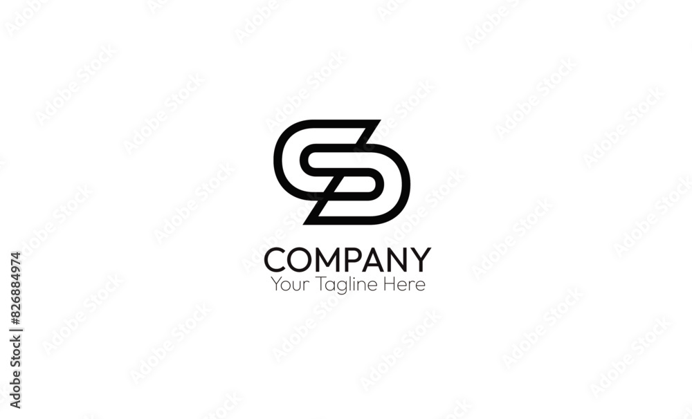 Elegant SS Infinity Monogram in Luxury Circular Style /High-End Brand Personality Logo Template Elegant SS Infinity Monogram in Luxury Circular Style /High-End Brand Personality Logo Template