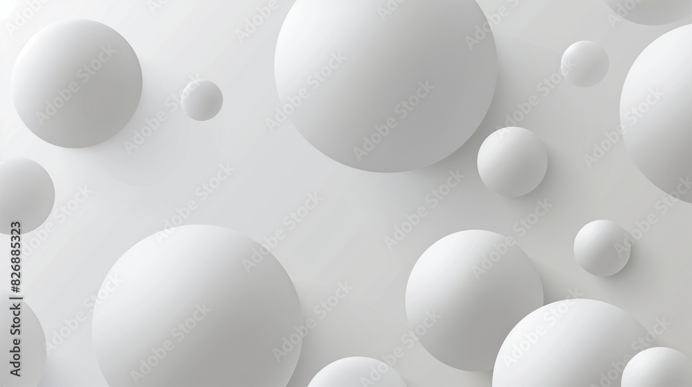 Minimalist white and gray gradient spheres composition. Vector art. Minimalist white and gray gradient spheres composition. Vector art.