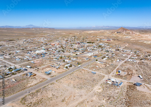 Goldfield Nevada on Clear Summer Day photo