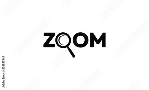 Dynamic Zoom Logo Design Icon Vector / Creative and Versatile Illustrator File