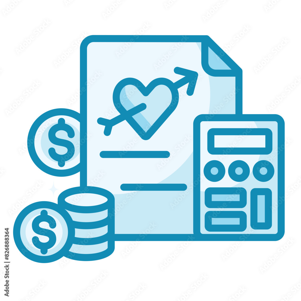 Fototapeta premium Budget Icon