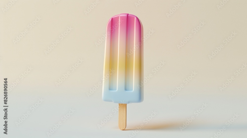 Pastel-colored popsicles. Delicious and bright background with ice cream. Minimalistic aesthetic design. Generative AI Pastel-colored popsicles. Delicious and bright background with ice cream. Minimalistic aesthetic design. Generative AI