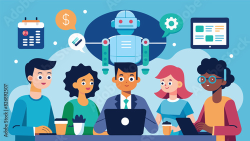 The fair also features workshops and panels led by young tech experts discussing topics such as cybersecurity and artificial intelligence.. Vector illustration