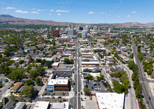 Reno Nevada on Beautiful Spring Day - Downtown / Midtown