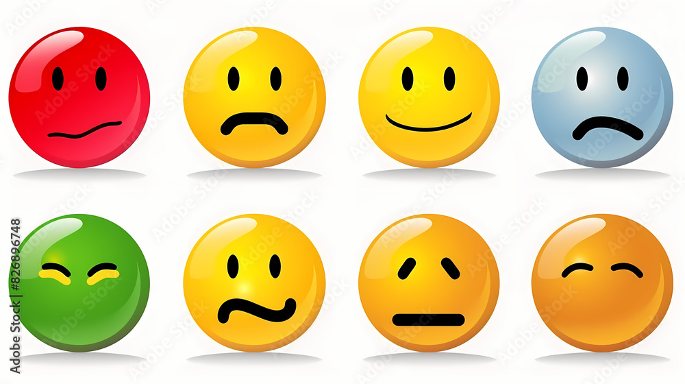 Fototapeta premium Emoticons conceptual art vector image,Sketch emoticons seamless pattern vector image.