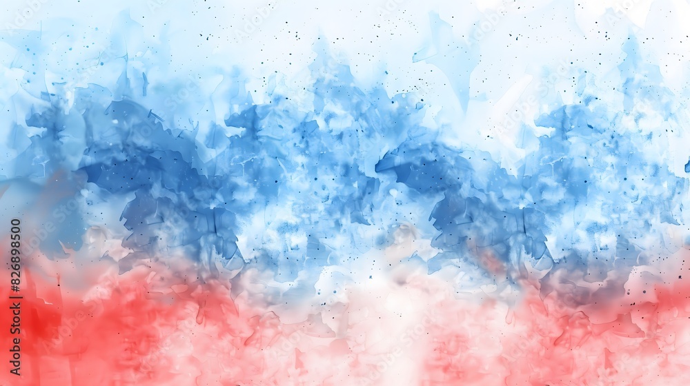 Abstract Background - Abstract watercolor with flowing blue and red shades, evoking a sense of calm and motion Abstract Background - Abstract watercolor with flowing blue and red shades, evoking a sense of calm and motion